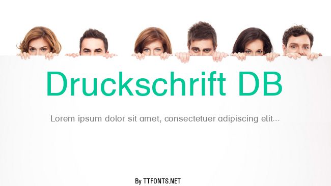 Druckschrift DB example